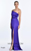 Alfa Beta B5824 Purple Satin Dress