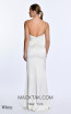Alfa Beta B5824 White Back Dress