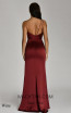 Alfa Beta B5824 Wine Back Dress
