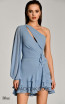 Alfa Beta B5847 Blue Detail Dress