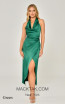 Alfa Beta 5855 Green Front Dress