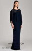 Alfa Beta B5862 Navy Blue Side Dress