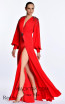 Alfa Beta 5864 Red Side Dress