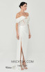 Alfa Beta B5869 White Satin Dress