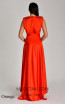 Alfa Beta B5883 Orange Back Dress