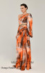 Alfa Beta B5896 Orange Pattern Side Dress