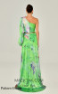 Alfa Beta B5896 Pattern Green Back Dress
