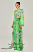 Alfa Beta B5896 Pattern Green Side Dress