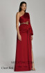Alfa Beta 5897 Claret Red Side Dress