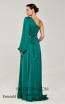 Alfa Beta 5897 Emerald One Shoulder Dress