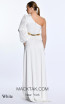 Alfa Beta 5897 White Satin Dress