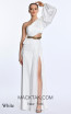 Alfa Beta 5897 White Evening Dress