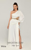 Alfa Beta 5897 White One Shoulder Dress