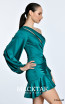 Alfa Beta B5899 Emerald One Shoulder Dress