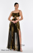 Alfa Beta B5913 Black Gold Front Dress