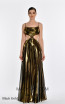 Alfa Beta B5913 Black Gold Dress