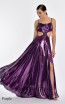 Alfa Beta B5913 Purple Front Dress