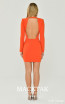 Alfa Beta B5914 Light Orange Back Dress
