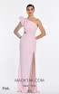 Alfa Beta 5918 Pink Front Dress