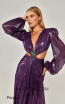 Alfa Beta B5921 Purple Detail Dress