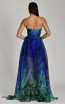 Alfa Beta B5922 Saks Green Back Dress