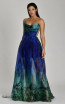 Alfa Beta B5922 Saks Green Front Dress