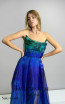 Alfa Beta B5922 Saks Green Simple Dress