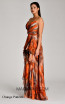 Alfa Beta B5924 Orange Pattern Side Dress