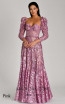 Alfa Beta B5939 Pink Front Dress