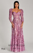 Alfa Beta B5939 Pink Long Sleeve Dress
