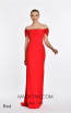 Alfa Beta B5945 Red Front Dress