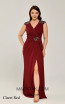 Alfa Beta B5954 Claret Red Dress