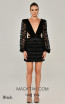 Alfa Beta B5960 Black Mini Dress