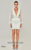 Alfa Beta B5960 White Front Dress