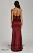 Alfa Beta B5962 Claret Red Back Dress