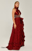 Alfa Beta B5970 Claret Red Dress