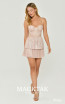 Alfa Beta B5972 Beige Mini Dress
