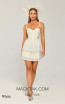 Alfa Beta B5972 White Front Dress