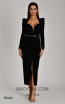 Alfa Beta B5985 Black Front Dress