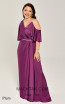 Alfa Beta B5986 Plum Long Dress