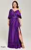 Alfa Beta B5986 Purple Front Dress