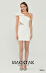Alfa Beta B5989 White Front Dress