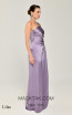 Alfa Beta B6010 Lilac One Shoulder Dress