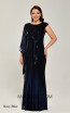 Alfa Beta B6016 Navy Blue Long Dress 