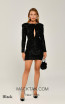 Alfa Beta Black Front Dress