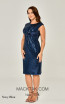 Alfa Beta B6033 Navy Blue Side Dress