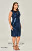 Alfa Beta B6033 Navy Blue Short Dress