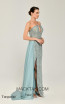 Alfa Beta B6044 Turquoise Evening Dress