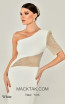 Alfa Beta B6074 White Detail Dress