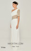 Alfa Beta B6074 White Side Dress